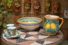 Monreale, Sicily. Traditional Italian pottery Art Print